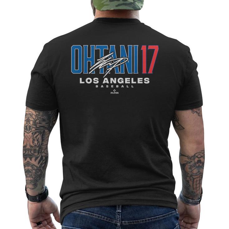 Name Number Cityhohei Ohtani 17 Los Angeles Baseball Mlbpa メンズTシャツ バックプリント