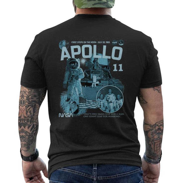 Nasa アポロ 11 号ミッション 1969 年 7 月 20 日 メンズTシャツ バックプリント