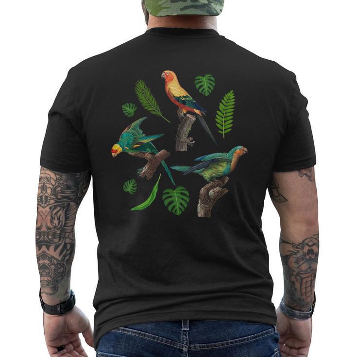 Nature Ornithologue Animal Oiseaux Amoureux De Perruche T-shirt imprimé au dos