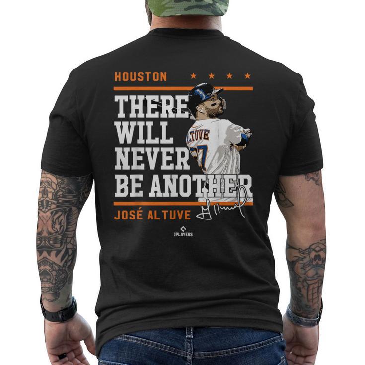 Never Be Another Jose Altuve Houston Mlbpa メンズTシャツ バックプリント