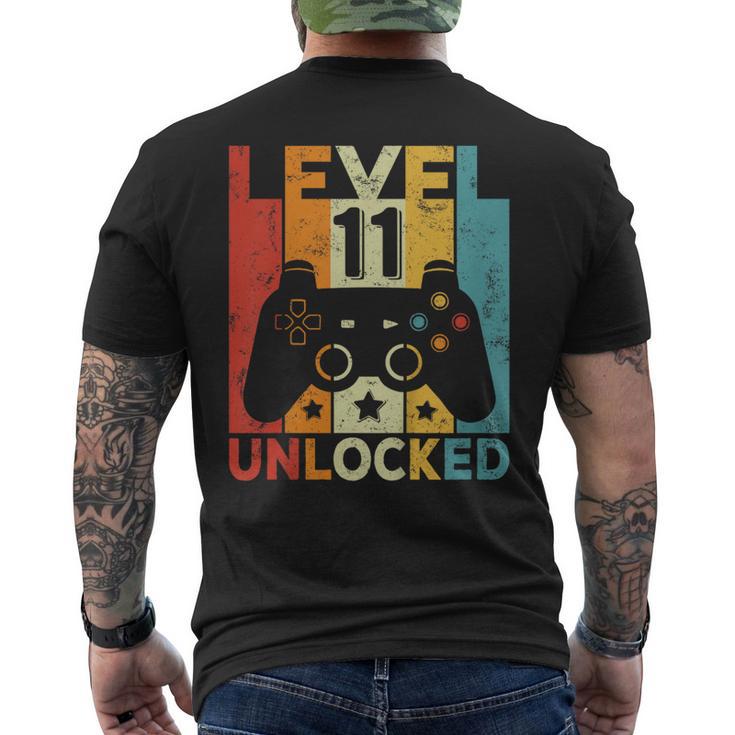 Niños 11 Cumpleaños Niño Niña 11 Años Gaming Controller Gamer Camiseta Hombre Estampado Espalda