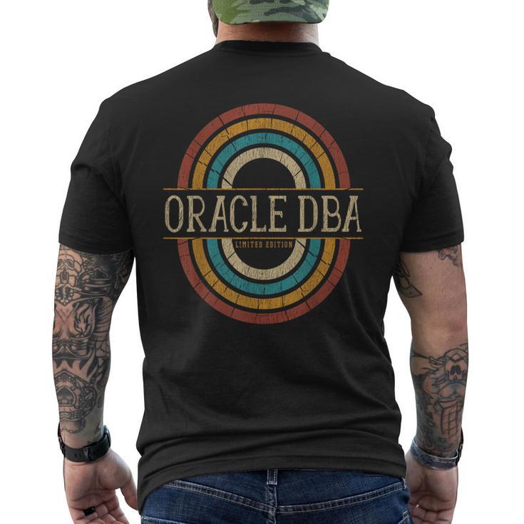 Oracle Dba ヴィンテージ レトロ メンズTシャツ バックプリント