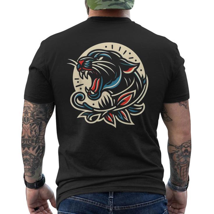 Panther トラディショナル タトゥー アーティスト インク入り タトゥー入り メンズTシャツ バックプリント