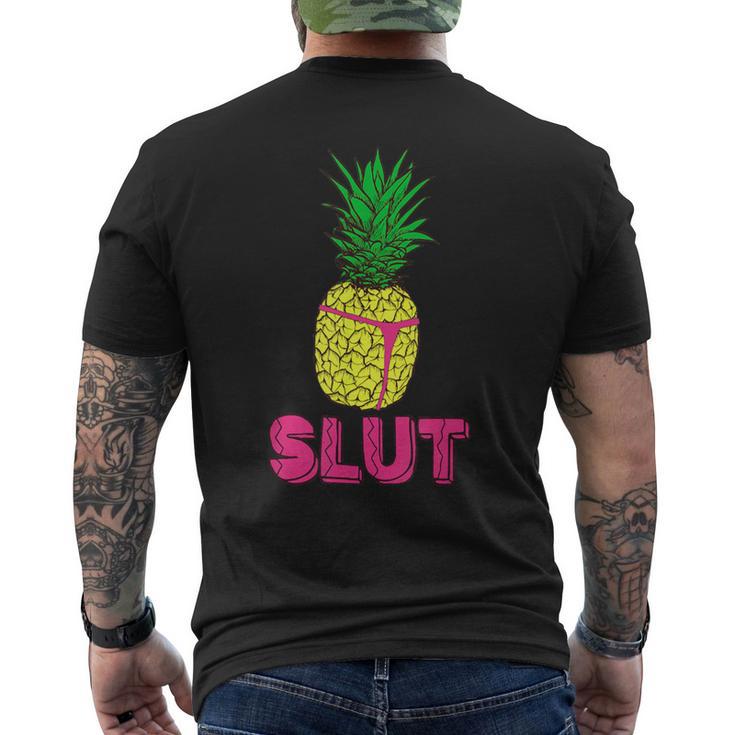 Pineapplelut Tバック メンズTシャツ バックプリント