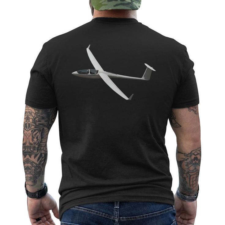 Planeador Piloto Planeador Aviónolador Avión Camiseta Hombre Estampado Espalda