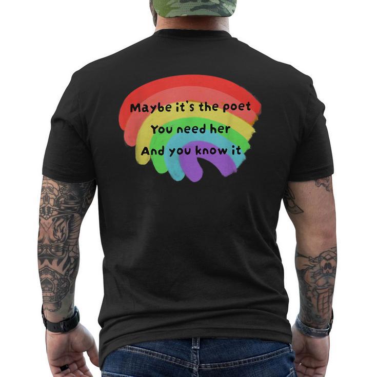 The Poet メンズTシャツ バックプリント