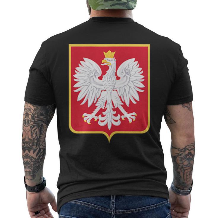 Polonia Eagle Escudo De Armas Polska Familia Polaca In Mangas Camiseta Hombre Estampado Espalda