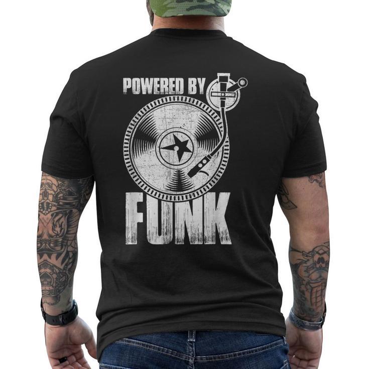 Powered By Funk Music 70年代 & 80年代 ビニール メンズTシャツ バックプリント