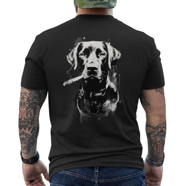 Proprietario Di Cane Labrador Per La Festa Del Papà Da Uomo T-shirt da uomo con stampa posteriore