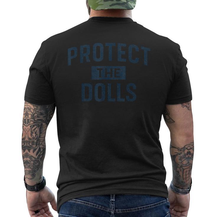 Protect The Dolls ドールを守れ ダメージ加工 メンズTシャツ バックプリント