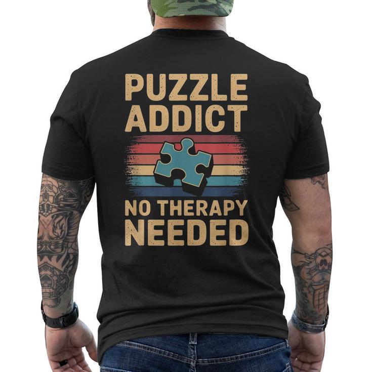 Puzzle Amusant Addict T-shirt imprimé au dos