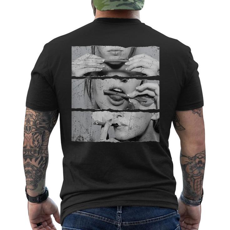 Roll It Lick Itmoke It マリファナポットウィードメンズtシャツ メンズTシャツ バックプリント