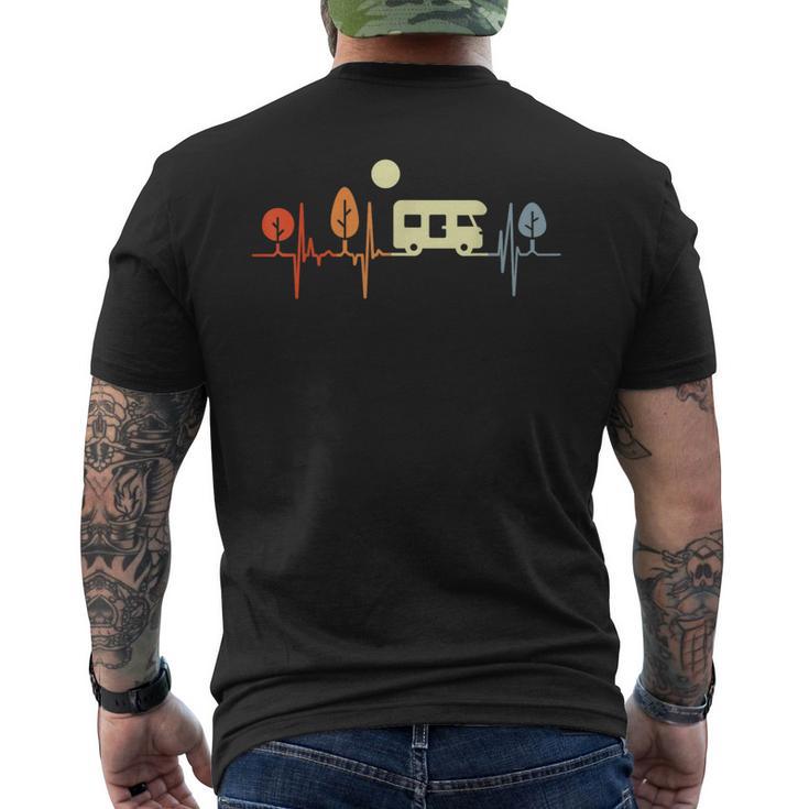 Rvキャンピングカー・ハートビートキャンパー メンズTシャツ バックプリント