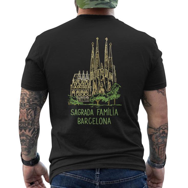 Sagrada Familia Barcelona メンズTシャツ バックプリント