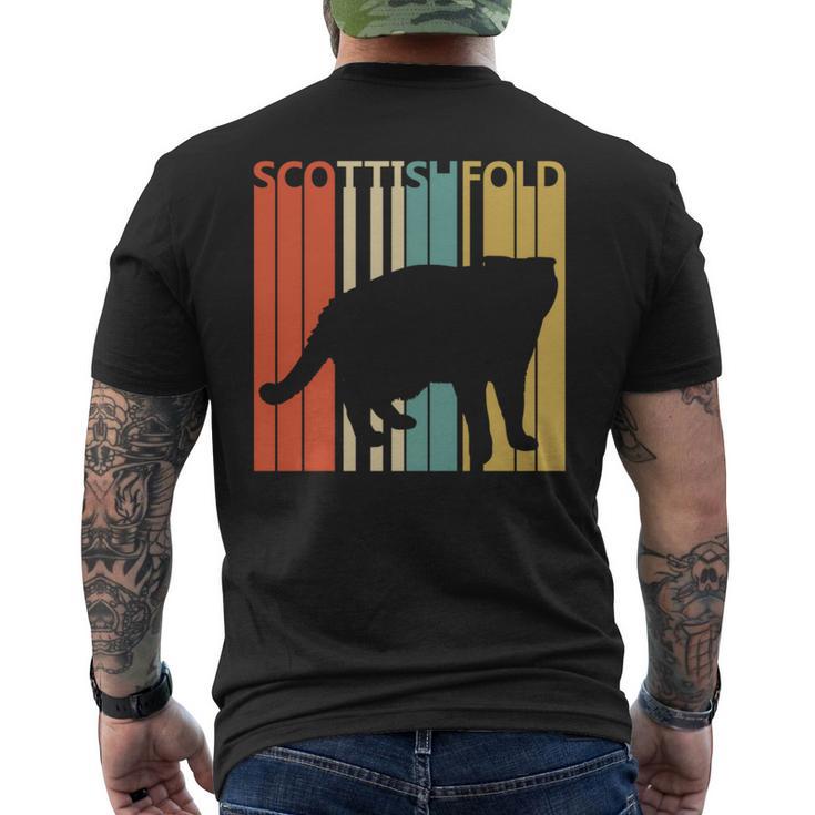 Scottish Fold スコティッシュフォールド ネコ 長袖tシャツ メンズTシャツ バックプリント