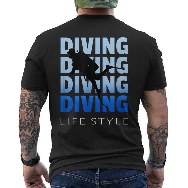 Scuba Diving Gearcuba Diving Equipment Dive メンズTシャツ バックプリント