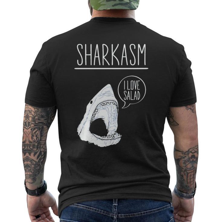 Sharkasm I Lovealad面白い皮肉なシャークスタジオ 長袖tシャツ メンズTシャツ バックプリント