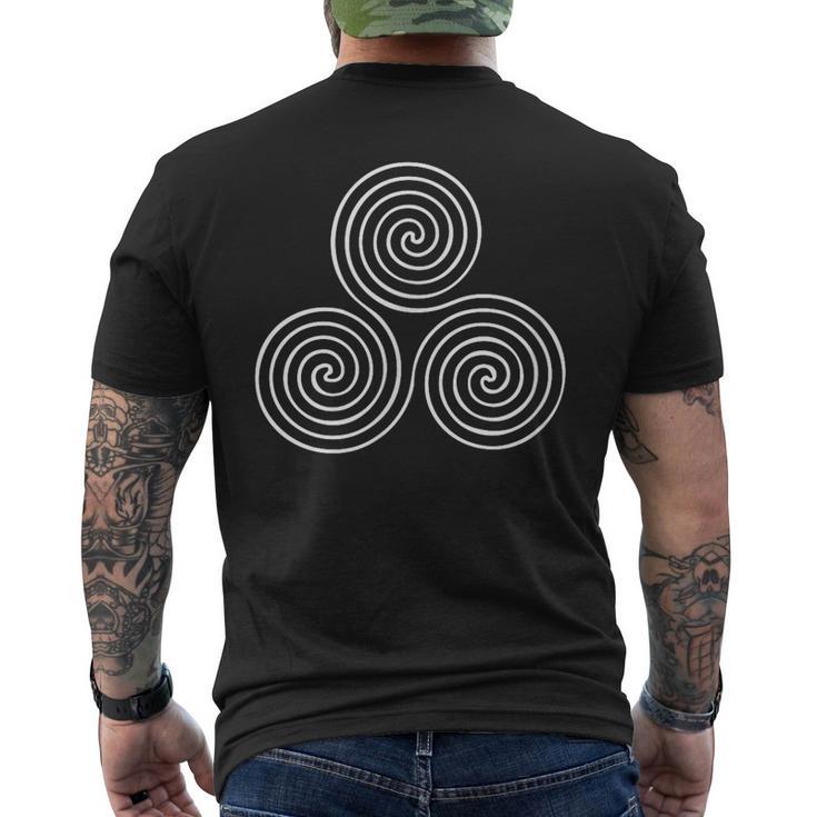 Símbolo Esotérico De Fuerza Y Energía De Triskele Camiseta Hombre Estampado Espalda