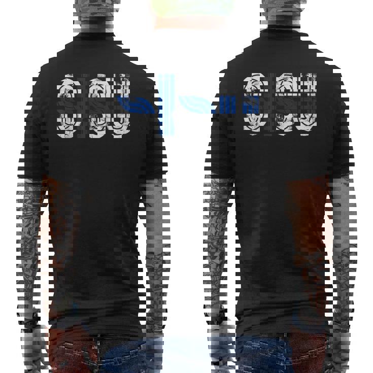 Sisu ノベルティtシャツ フィンランド国旗 スオミ旗 メンズTシャツ バックプリント