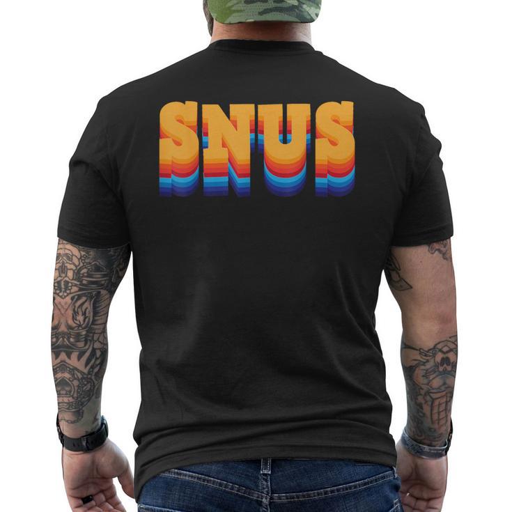 Snus 90年代デザイン チュアブルツール メンズTシャツ バックプリント