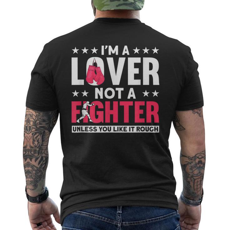 Soy Un Amante No Un Luchador Boxeo De Boxeadores Divertido Camiseta Hombre Estampado Espalda