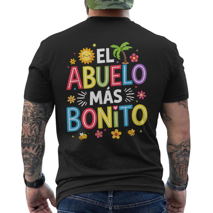 Spagnolo El Abuelo Más Bonito Festa Del Papà Nonno T-shirt da uomo con stampa posteriore