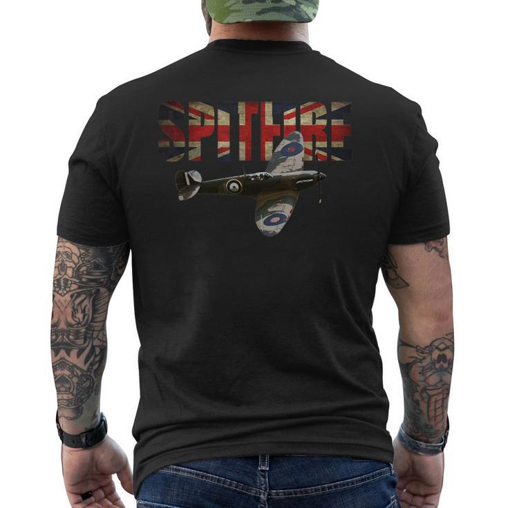 Spitfire Rafupermarine Ww2 ファイタープレーンtシャツ ユニオンジャック メンズTシャツ バックプリント