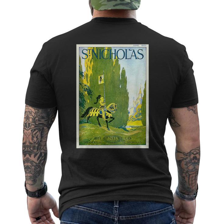 St ニコラス騎士 城 ジュスト王国 歴史兵士 メンズTシャツ バックプリント