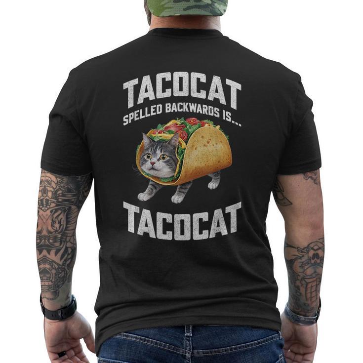 Tacocatpelled Backward Is Tacocat シャツ タコキャット好き メンズTシャツ バックプリント