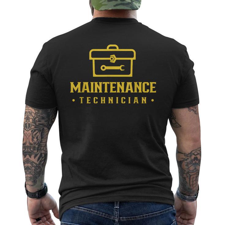 Técnico De Mantenimiento Hombre De Mantenimiento Hombres Camiseta Hombre Estampado Espalda