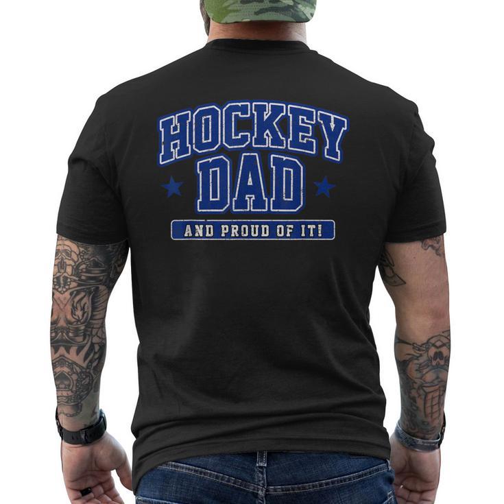 Uomo Fiero Di Hockey Papà Hockeyu Ghiaccio Hockeyu Campo Padreport Regalo T-shirt da uomo con stampa posteriore