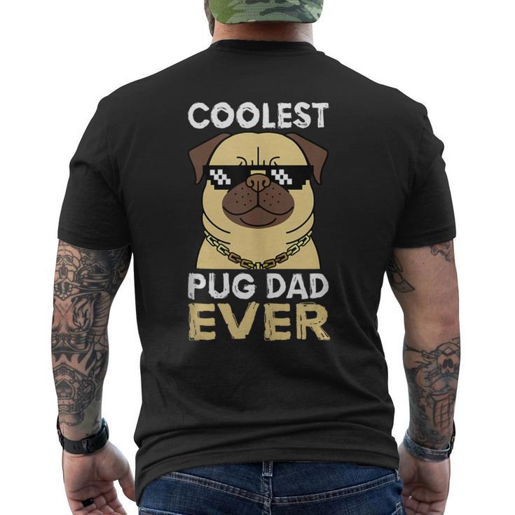 Uomo Il Papà Carlino Più Figo Diempre Festa Del Papà Carlino T-shirt da uomo con stampa posteriore