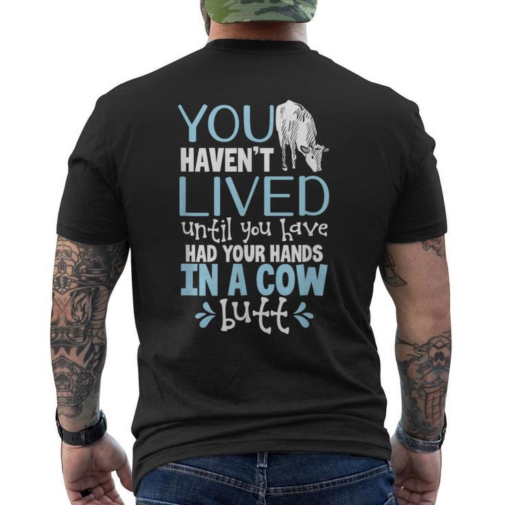 Veterinario Della Mucca T-shirt da uomo con stampa posteriore