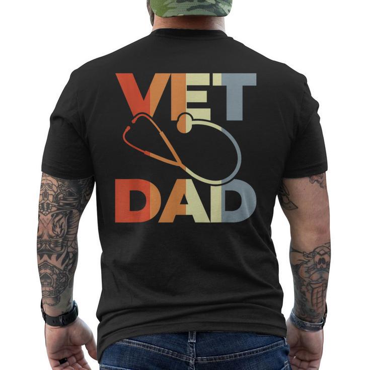 Veterinario Papà Medicoeterinario T-shirt da uomo con stampa posteriore