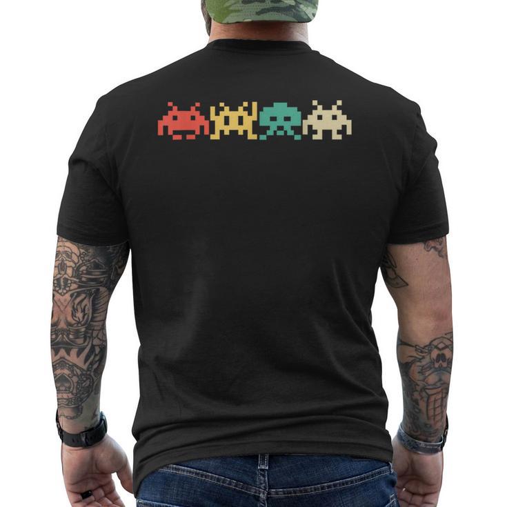 Videojuego De Los 80Sintage Retro Arcade Camiseta Hombre Estampado Espalda