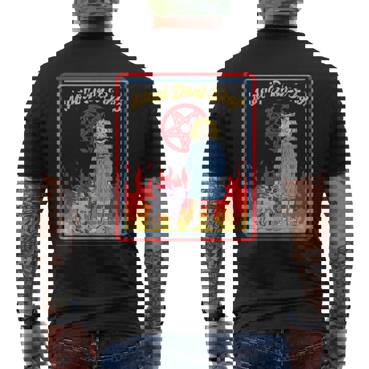 Vintage Child Game Horror Adopt Donthop Dark Humor メンズTシャツ バックプリント