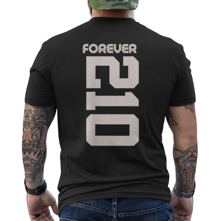 Vintage Forever 210 Texas Area Code 210 メンズTシャツ バックプリント