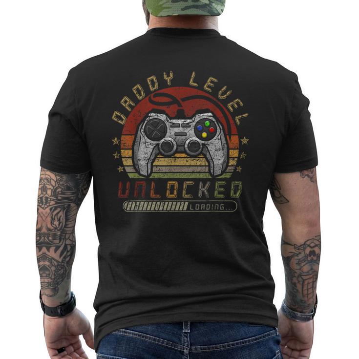 Vintage Retro Papà Livellobloccatoideo Gamer Gaming Papà T-shirt da uomo con stampa posteriore
