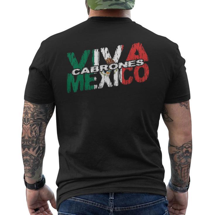 Viva Mexico Cabrones メキシコ独立 メキシカン国旗 メンズTシャツ バックプリント
