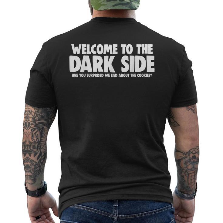Welcome To The Darkide メンズTシャツ バックプリント