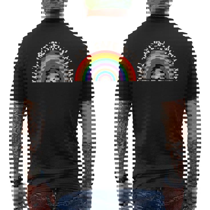 You Areafe With Me メンズTシャツ バックプリント