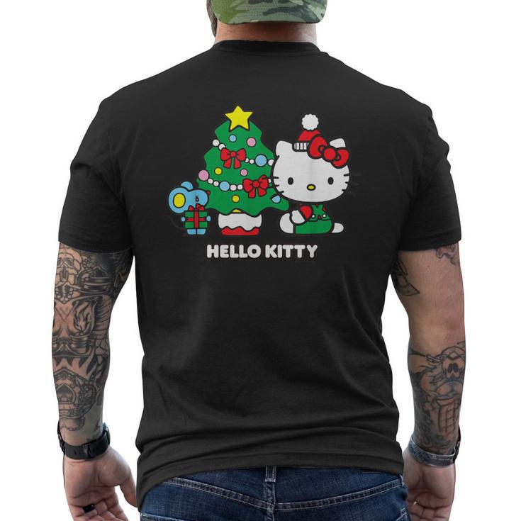 【クリスマス特集】Usデザイン ハローキティ クリスマスツリー メンズTシャツ バックプリント