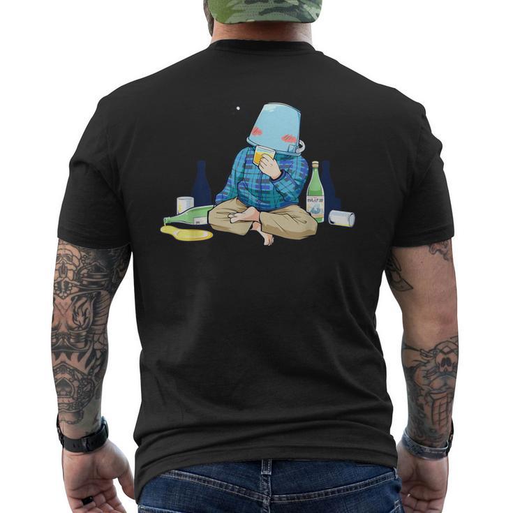 【コラボイラスト】おしげ酒 メンズTシャツ バックプリント