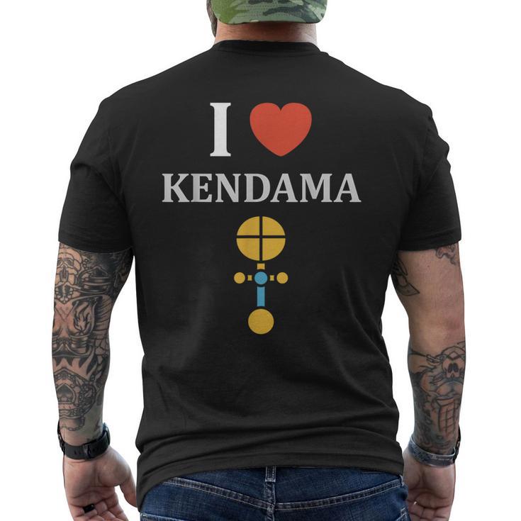 けん玉 おもちゃ シンプル ユーモア けん玉 I Love Kendama メンズTシャツ バックプリント