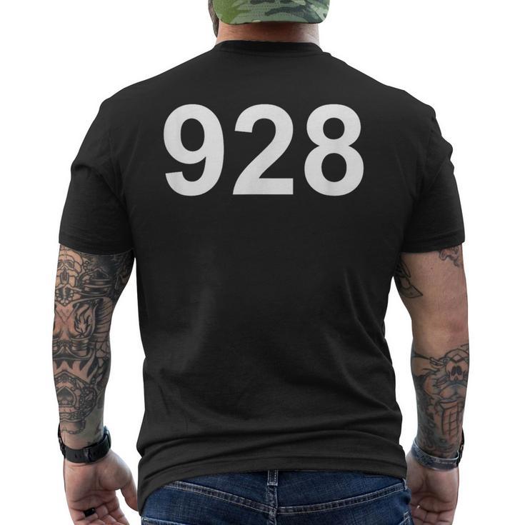 しばしば模倣 複製されない 市外局番928 メンズTシャツ バックプリント