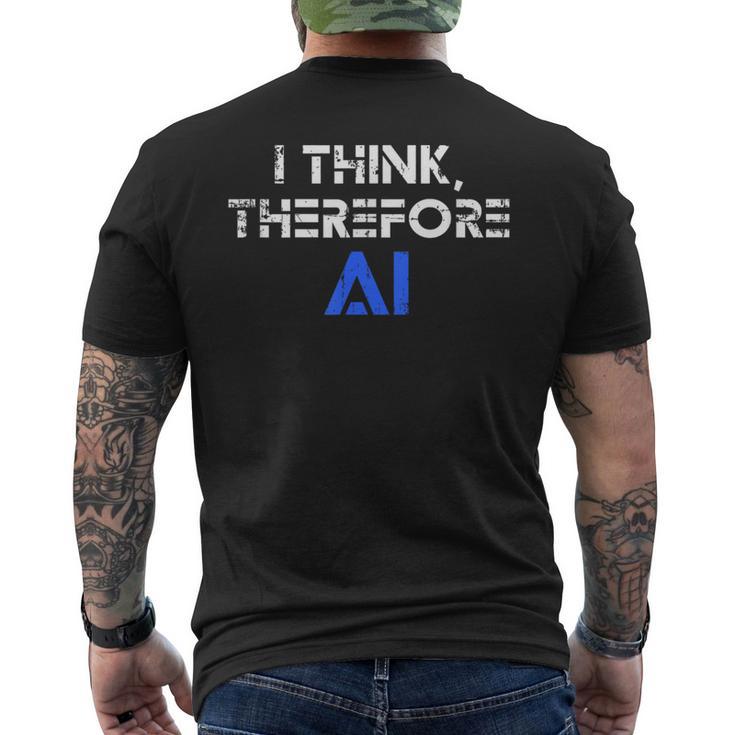だから私はaiの面白いチャットgptだと思う メンズTシャツ バックプリント