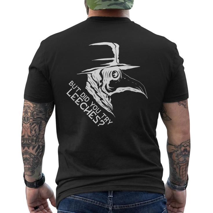 でもリーチを試したのですか ペスト医師とペスト医師用マスク メンズTシャツ バックプリント