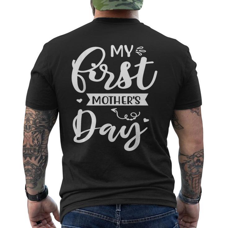 はじめての母の日 ママのために ハッピー・マザーズ・デイ メンズTシャツ バックプリント