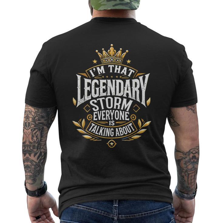 みんなが語る伝説の嵐 メンズTシャツ バックプリント