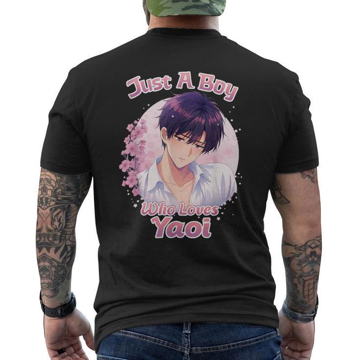 やおいを愛する少年 メンズTシャツ バックプリント